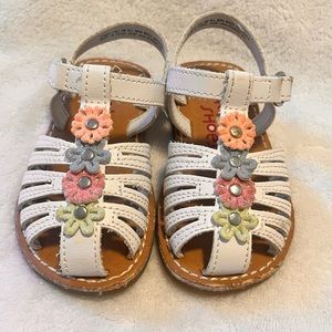 White Sandal Baby Rachel Shoes Size #4 USED